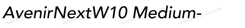 AvenirNextW10 Medium字体转换